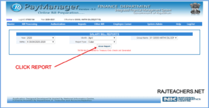 Rajasthan Teachers Web Portal Paymanager Digital Sign Report