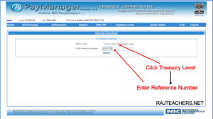 Rajasthan Teachers Web Portal Digital Sign Bill Report