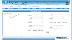Rajasthan Teachers Web Portal Paymanager - How To Change Service Category