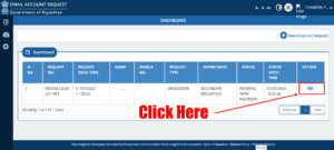 Rajasthan Teachers Web Portal Email Status