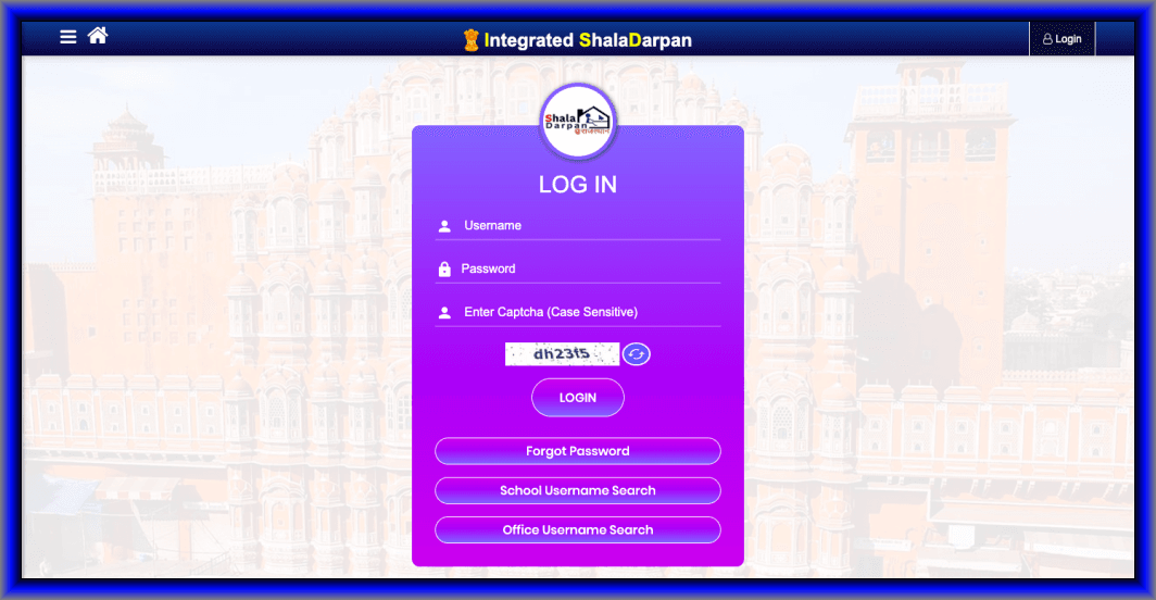 Shala Darpan Login