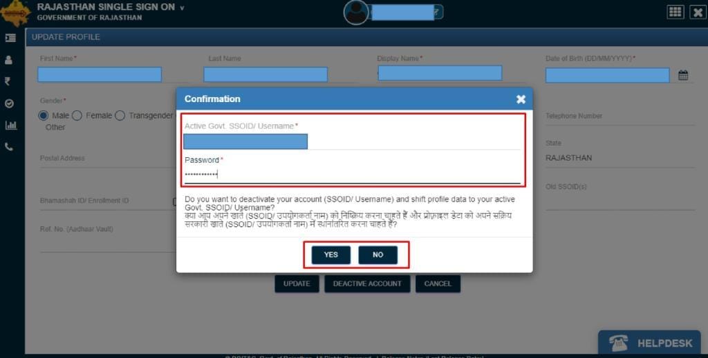 Rajasthan Teachers Web Portal How to Merge sso id
