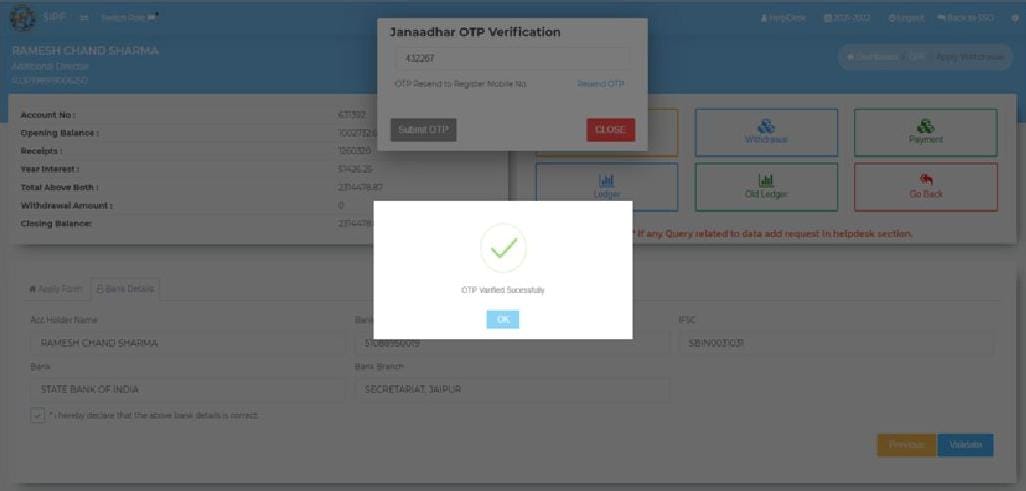 Rajasthan Teachers Web Portal NEW SIPF USER MANUAL