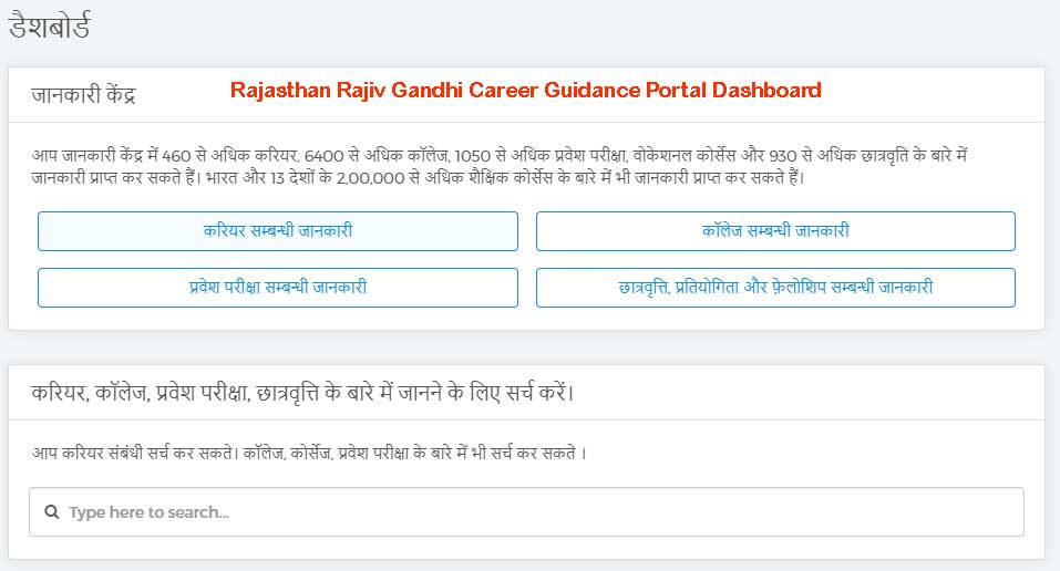 Rajasthan Teachers Web Portal Login Rajiv Gandhi Career Portal