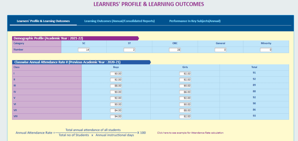 Rajasthan Teachers Web Portal LEARNERS' PROFILE & LEARNING OUTCOMES-