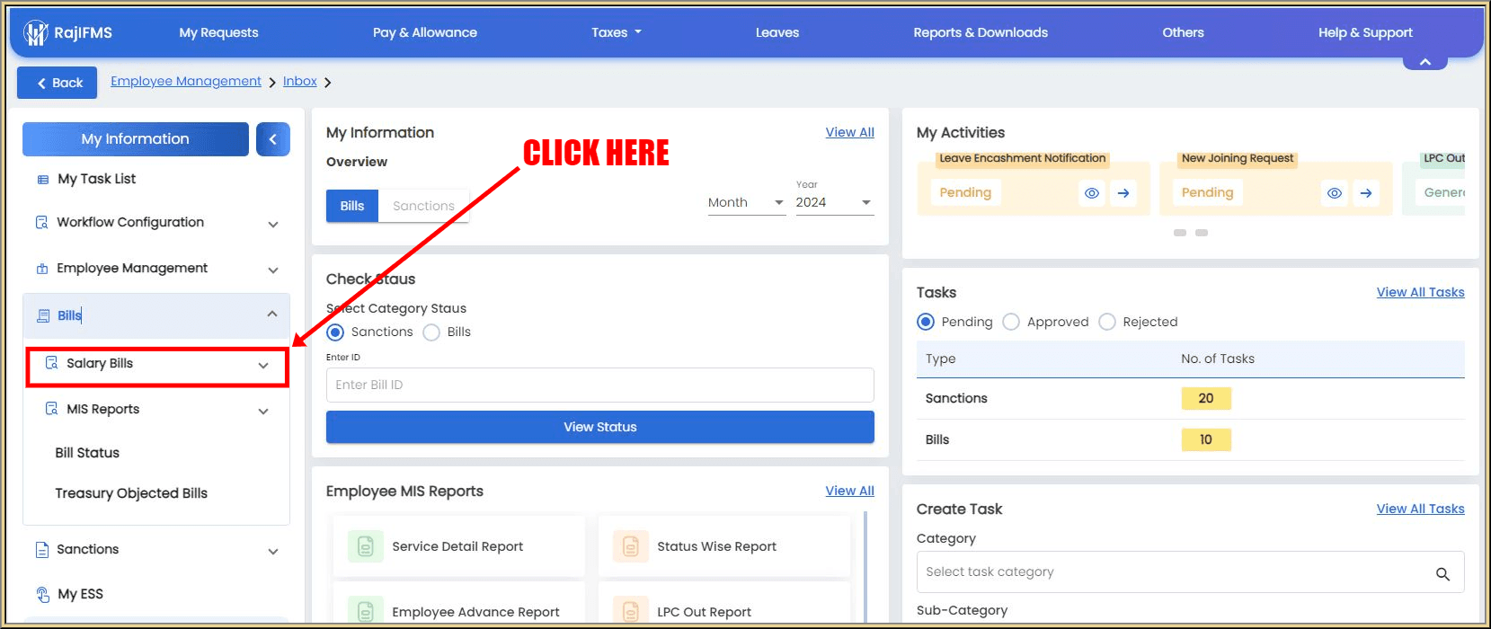 Rajasthan Teachers Web Portal IFMS Salary Bill Preparation