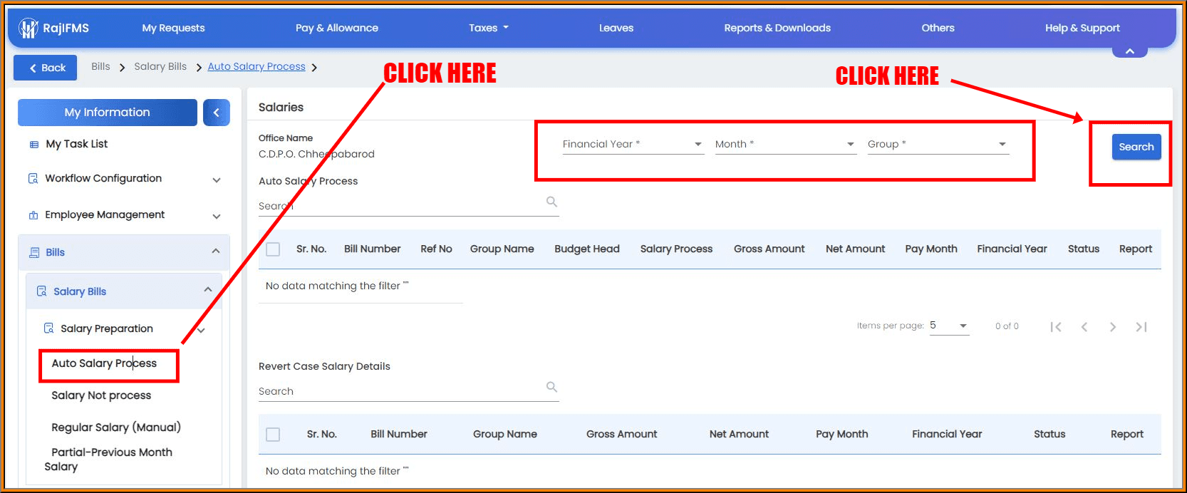Rajasthan Teachers Web Portal IFMS Salary Bill Preparation